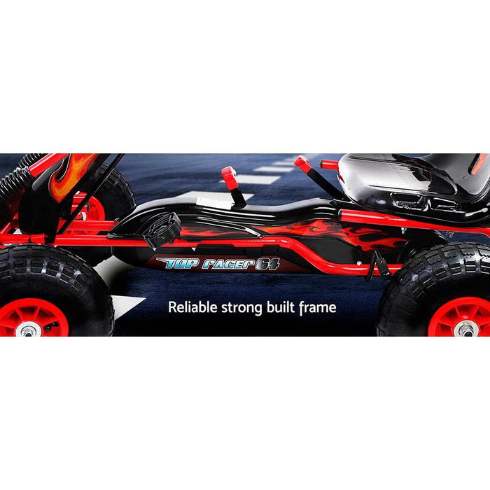 Rigo Kids Pedal Go Kart Car Ride On Toys Racing Bike Rubber Tyre Adjustable  Seat - LittleHoon's