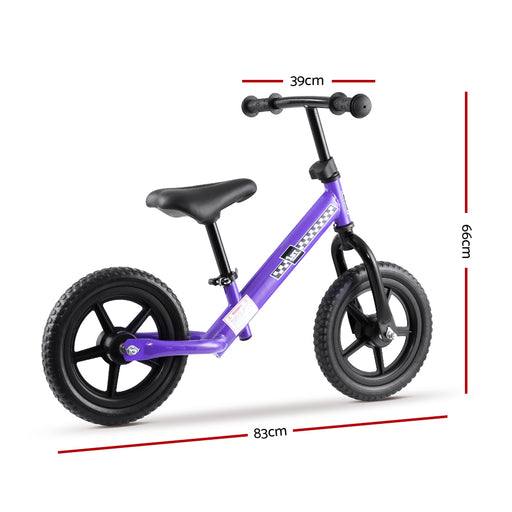 Rigo Kids Balance Bike 12" | Pink