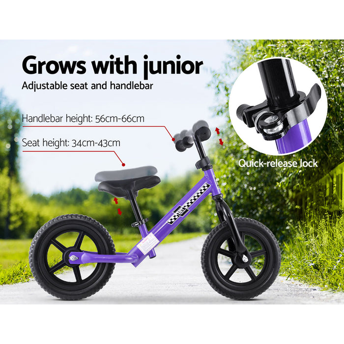 Rigo Kids Balance Bike 12" | Pink