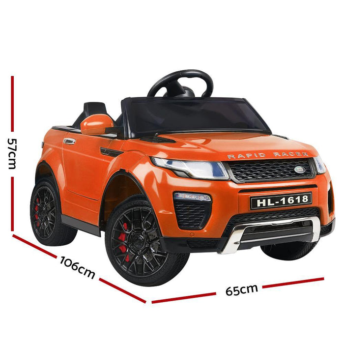 Rigo Kids Ride On Car Electric 12V Toys Orange - LittleHoon's