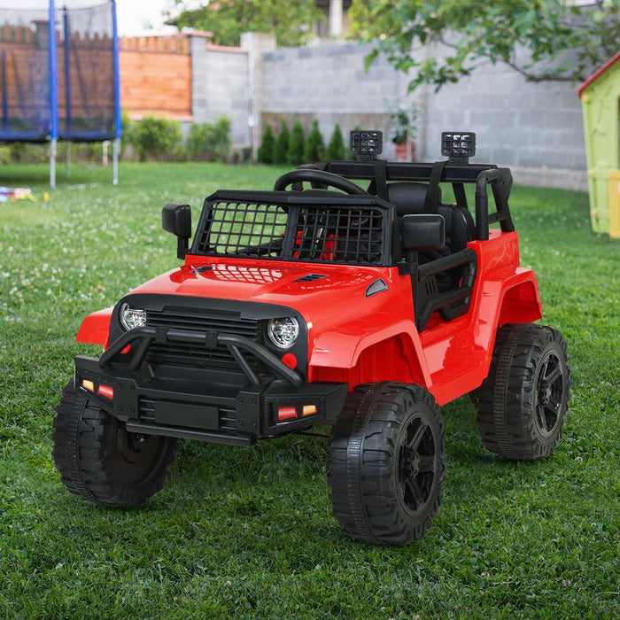 Rigo Jeep inspired Kids Electric 12v Ride On Car With Remote Control | Red - LittleHoon's