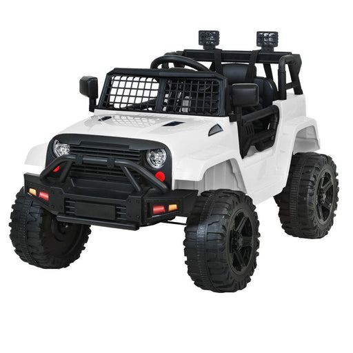 Rigo Jeep inspired Kids Electric 12v Ride On Car With Remote Control | White - LittleHoon's