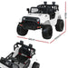 Rigo Jeep inspired Kids Electric 12v Ride On Car With Remote Control | White - LittleHoon's