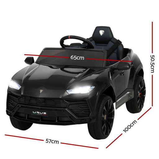 12V Electric Kids Ride On Toy Car Licensed Lamborghini URUS Remote Control Black - LittleHoon's