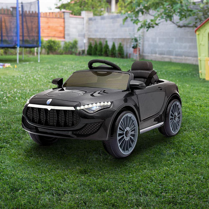 Rigo Maserati Inspired Kids Electric 12v Ride On Car With Remote Control | Black - LittleHoon's