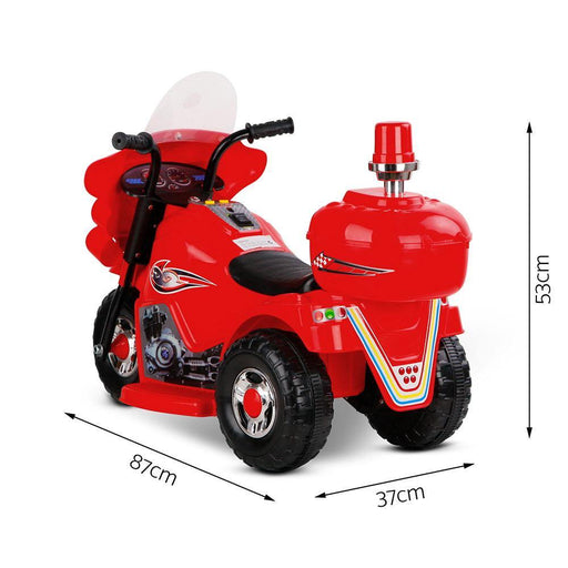 Rigo Kids Ride On Motorbike Motorcycle Car Red - LittleHoon's