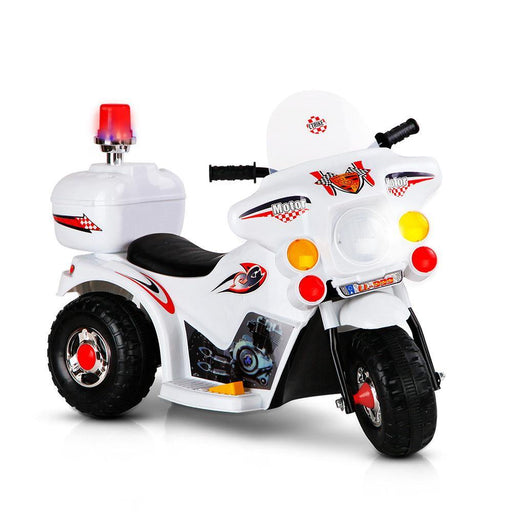Rigo Kids Ride On Motorbike Motorcycle Car Toys White - LittleHoon's