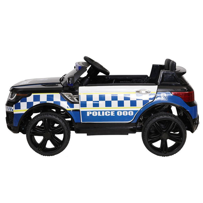 Rigo Kids Ride Car Inspired Patrol Police Electric Toy Cars Black - LittleHoon's