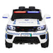 Rigo Kids Ride On Car Inspired Patrol Police Electric Powered Toy Cars White - LittleHoon's