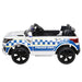 Rigo Kids Ride On Car Inspired Patrol Police Electric Powered Toy Cars White - LittleHoon's