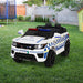 Rigo Kids Ride On Car Inspired Patrol Police Electric Powered Toy Cars White - LittleHoon's