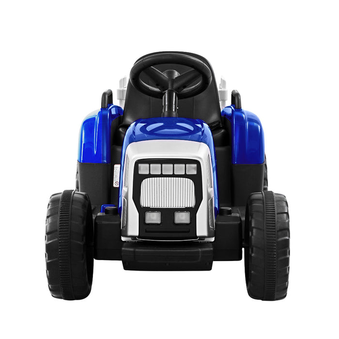 Rigo Ride On Car Tractor Toy Kids Electric Cars 12V Battery Child Toddlers Blue