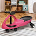 Rigo Kids Ride On Swing Car  - Pink - LittleHoon's